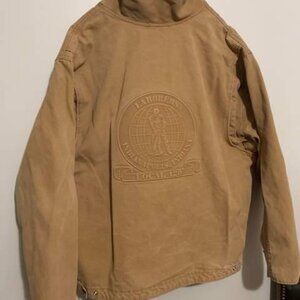 Union Sewn Apparel Mens Jacket Tan Canvas 3X Laborers Indianapolis Local 120